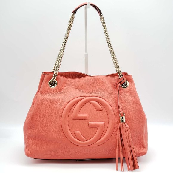 100% Authentic Gucci GG Soho on Chain Medium Shoulder Bag